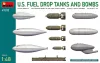 MiniArt U.S. Fuel Drop Tanks and Bombs – 1:48 makett-kiegészítő