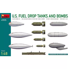  MiniArt U.S. Fuel Drop Tanks and Bombs – 1:48 makett-kiegészítő
