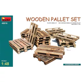 MiniArt Wooden Pallet Set – 1:48 dioráma-kiegészítő