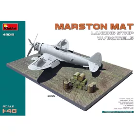   MiniArt Marston Mat Landing Strip w/Barrels – 1:48 dioráma-kiegészítő