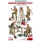 MiniArt German Ground Staff w/Accessories. North Africa – 1:48 figura makett