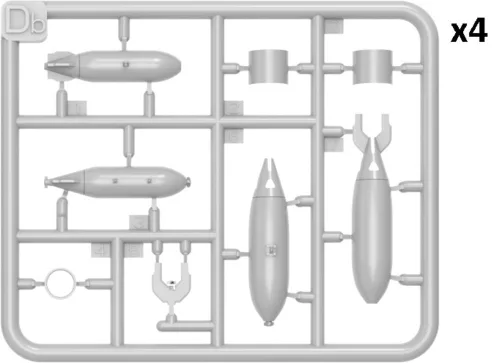 MiniArt British Bombs – 1:48 makett-kiegészítő