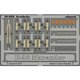   Eduard Accessories B-26 Marauder seatbelts für Revell/Monogram Bausatz - biztonsági övek