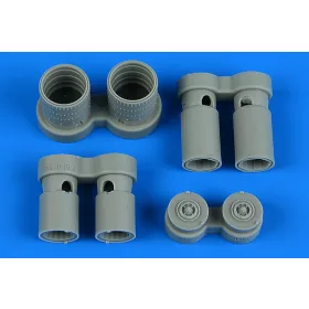   Aires F-5E/F Tiger II exhaust nozzles for AFV CLUB/EDUARD - hajtómű-fúvócsövek
