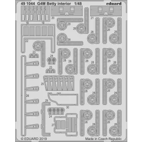   Eduard Accessories G4M Betty interior for Tamiya - G4M Betty belsőtér-részletező készlet