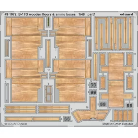  Eduard Accessories B-17G wooden floors & ammo boxes for HKM - fegyverzet-részletező készlet