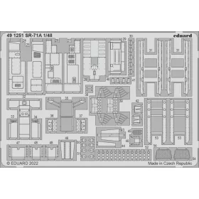   Eduard Accessories SR-71A interior for REVELL - SR-71A belsőtér-részletező készlet
