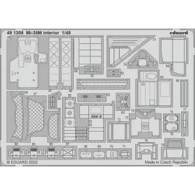   Eduard Accessories Mi-35M interior for ZVEZDA - Mi-35M belsőtér-részletező készlet