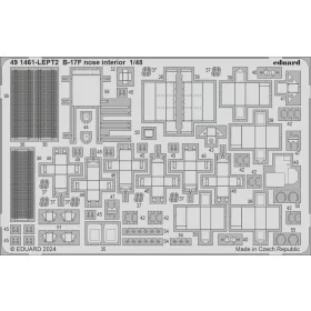   Eduard Accessories B-17F nose interior 1/48 - orr-rész belsőtér-részletező készlet