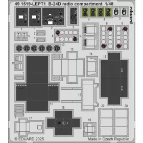   Eduard Accessories B-24D radio compartment  HOBBY BOSS - rádiótér-részletező készlet