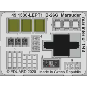   Eduard Accessories B-26G Marauder rear interior  ICM - hátsó belsőtér-részletező készlet