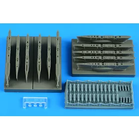   Aires A-10A/C Thunderbolt II pylons GWH - fegyverfelfüggesztő pilonok, Great Wall Hobby maketthez