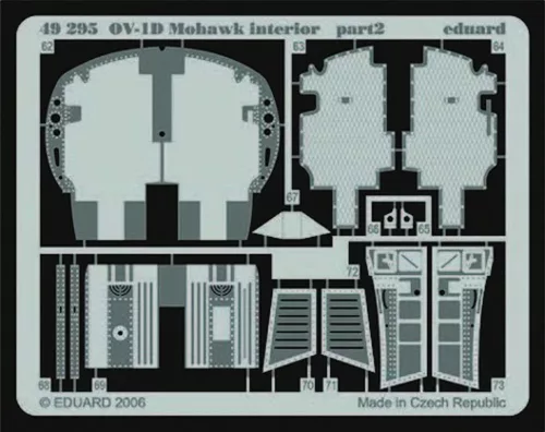 Eduard Accessories OV-1D Mohawk interior für Roden Bausatz - OV-1D Mohawk belsőtér-részletező készlet
