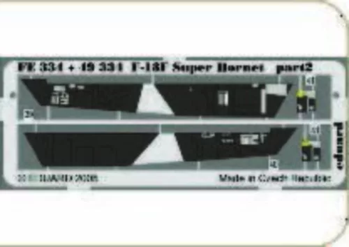 Eduard Accessories F-18F Super Hornet interior für Hasegawa Bausatz - F-18F Super Hornet belsőtér-részletező készlet