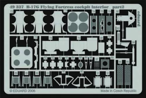 Eduard Accessories B-17G Flying Fortress cockpit interior für Revell/Monogram Bausatz - B-17G Flying Fortress cockpit belsőtér-részletező készlet Revell/Monogram