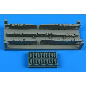   Aires Sepecat Jaguar GR.1/GR.1a pylons without covers for Airfix - fegyverfelfüggesztő pilonok, burkolatok nélkül