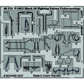   Eduard Accessories F-16CJ Block 50 Fighting Falcon undercarriage für Tamiya Bausatz - futómű-részletező készlet