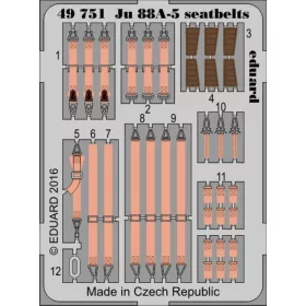   Eduard Accessories Ju 88A-5 seatbelts for ICM - biztonsági övek