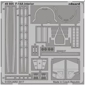   Eduard Accessories F-14A interior for Tamiya - F-14A belsőtér-részletező készlet