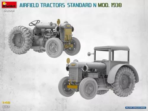 MiniArt Airfield Tractors Standard N Mod. 1938 – 1:48 munkagép makett