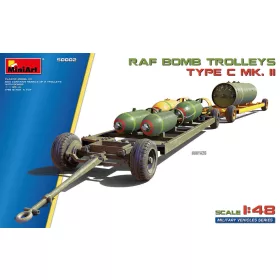   MiniArt RAF Bomb Trolleys Type C Mk. II – 1:48 dioráma-kiegészítő