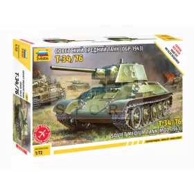 Zvezda T-34 Soviet Medium Tank makett 1:72 (5001Z)