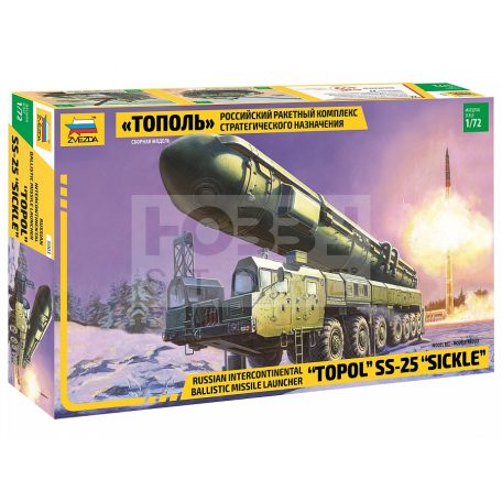 Zvezda Military Ballistic Missile Launcher 'Topol' makett 1:72 (5003Z)