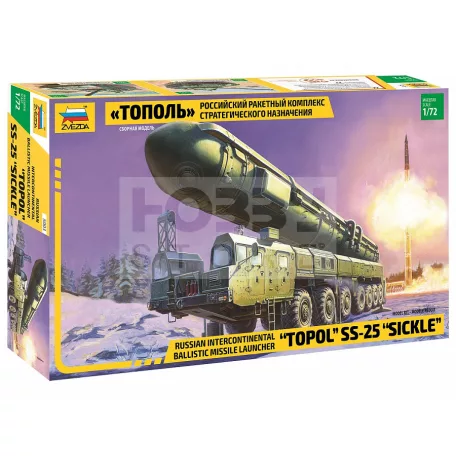 Zvezda Military Ballistic Missile Launcher 'Topol' makett 1:72 (5003Z)