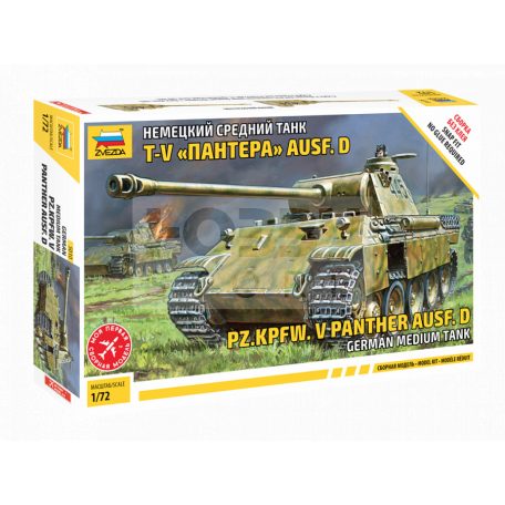 Zvezda Panzerkampfw.V Panther Ausf.D makett 1:72 (5010Z)