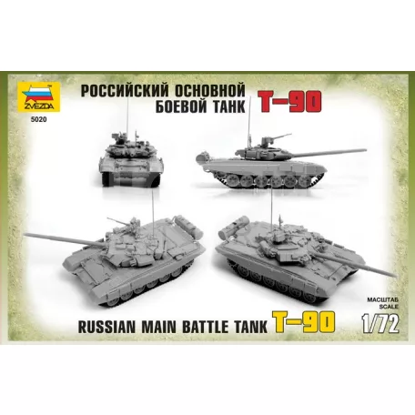 Zvezda Russian Main Battle Tank T-90 makett 1:72 (5020Z)