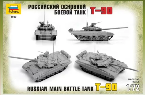 Zvezda Russian Main Battle Tank T-90 makett 1:72 (5020Z)