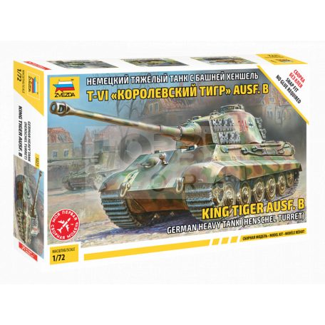 Zvezda King Tiger  Henschel makett 1:72 (5023Z)