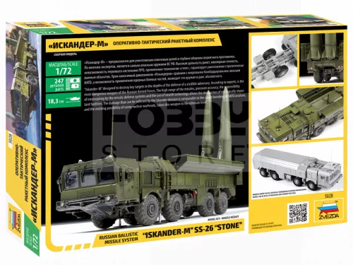 Zvezda Iskander Ballistic Missile Launcher makett 1:72 (5028Z)