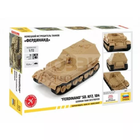 Zvezda Sd.Kfz.184 Ferdinand Tiger German Tank Destroyer makett 1:72 (5041Z)