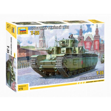 Zvezda Soviet Heavy Tank T-35 makett 1:72 (5061Z)