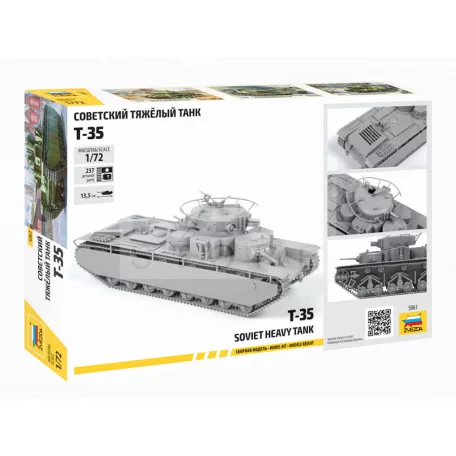 Zvezda Soviet Heavy Tank T-35 makett 1:72 (5061Z)
