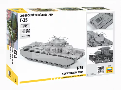 Zvezda Soviet Heavy Tank T-35 makett 1:72 (5061Z)