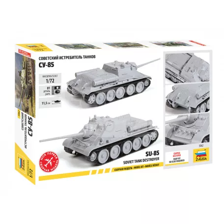 Zvezda SU-85 Self Proppelled gun makett 1:72 (5062Z)