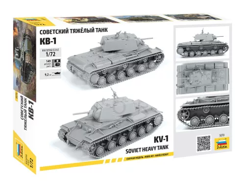 Zvezda HEAVY TANK KV-1 makett 1:72 (5070Z)