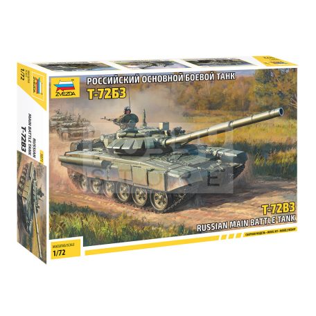 Zvezda T-72 B3 Main battle tank makett 1:72 (5071Z)