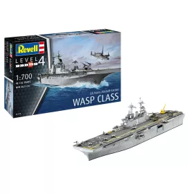   Revell US Navy Assault Carrier Wasp Class – 1:700 repülőgép-hordozó makett