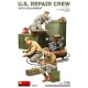 MiniArt U.S. Repair Crew w/Equipment – 1:35 figura makett