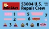 MiniArt U.S. Repair Crew w/Equipment – 1:35 figura makett