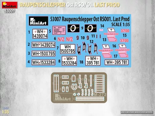 MiniArt Raupenschlepper Ost RSO/01. Last Prod – 1:35 munkagép makett
