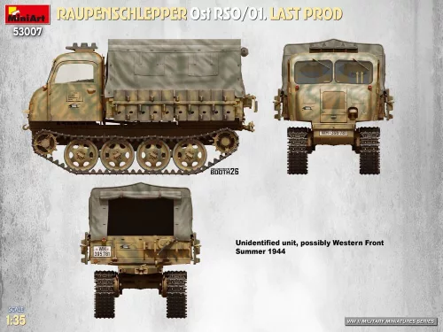MiniArt Raupenschlepper Ost RSO/01. Last Prod – 1:35 munkagép makett
