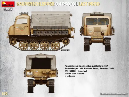 MiniArt Raupenschlepper Ost RSO/01. Last Prod – 1:35 munkagép makett