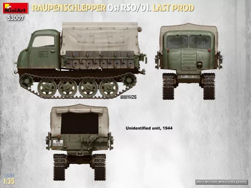 MiniArt Raupenschlepper Ost RSO/01. Last Prod – 1:35 munkagép makett