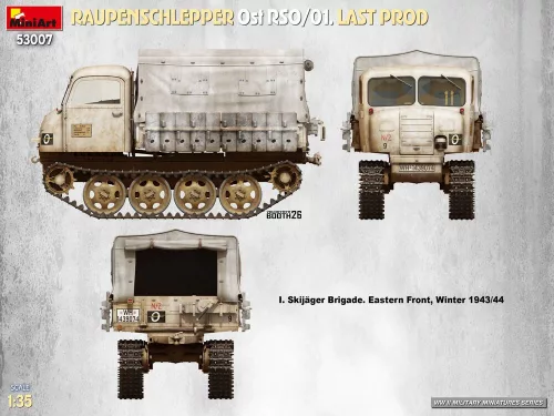 MiniArt Raupenschlepper Ost RSO/01. Last Prod – 1:35 munkagép makett