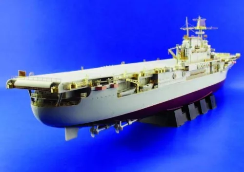 Eduard Accessories Flugzeugträger USS Hornet CV 8 Fotoätzsatz für Reling - korlátok – fotómaratott részletező készlet