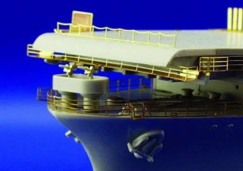 Eduard Accessories Flugzeugträger USS Hornet CV 8 Fotoätzsatz für Reling - korlátok – fotómaratott részletező készlet
